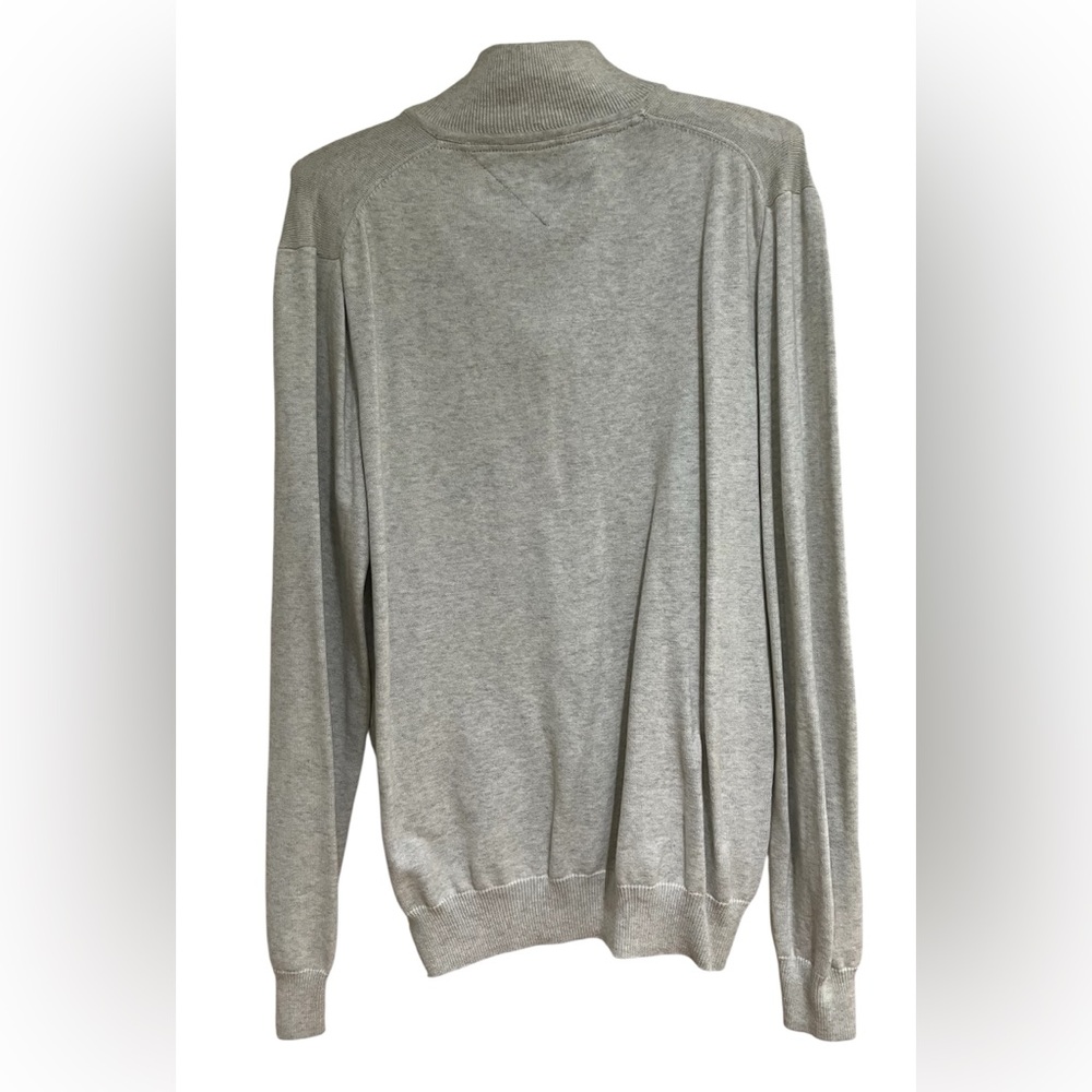 Tommy Hilfiger Light Gray Zip-Up Sweater - Picture 2 of 2